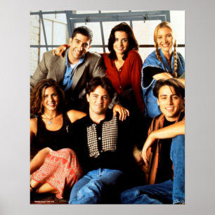 Póster FRIENDS™   Elenco sentado en el apartamento de Mon