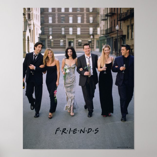 Póster FRIENDS™ | Parejas con Ropa Formal (Frente)