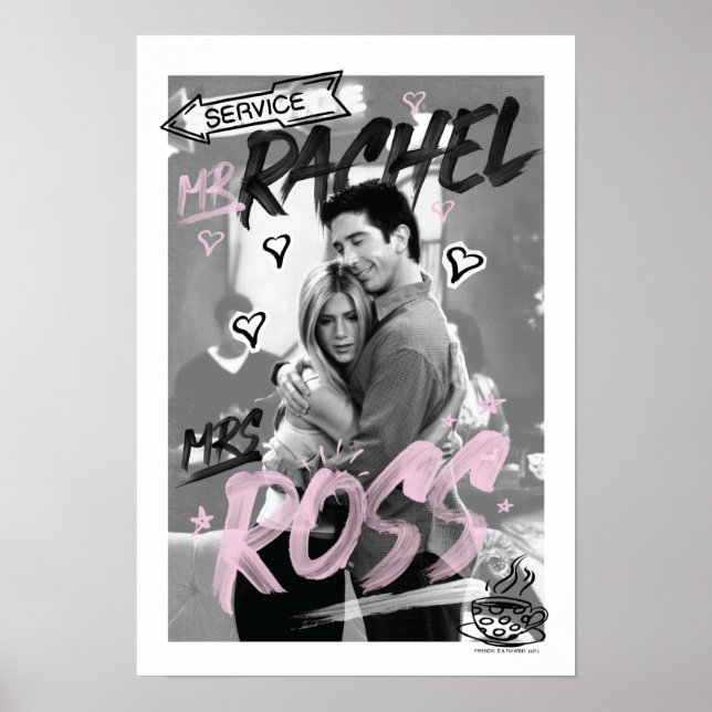 Póster FRIENDS™ | Srta. Rachel y Sra. Ross (Frente)