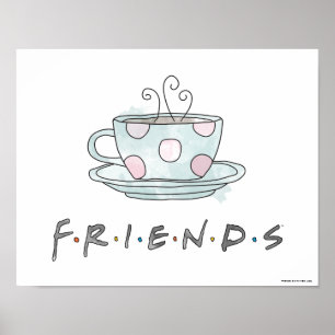 Póster FRIENDS™   Taza de Café Acuarela
