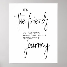 Póster Friendship Quote, Friend Gift, Unique Friend Art 