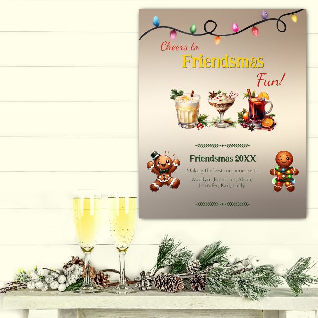 Póster Friendsmas Fiesta (Subido por el creador)