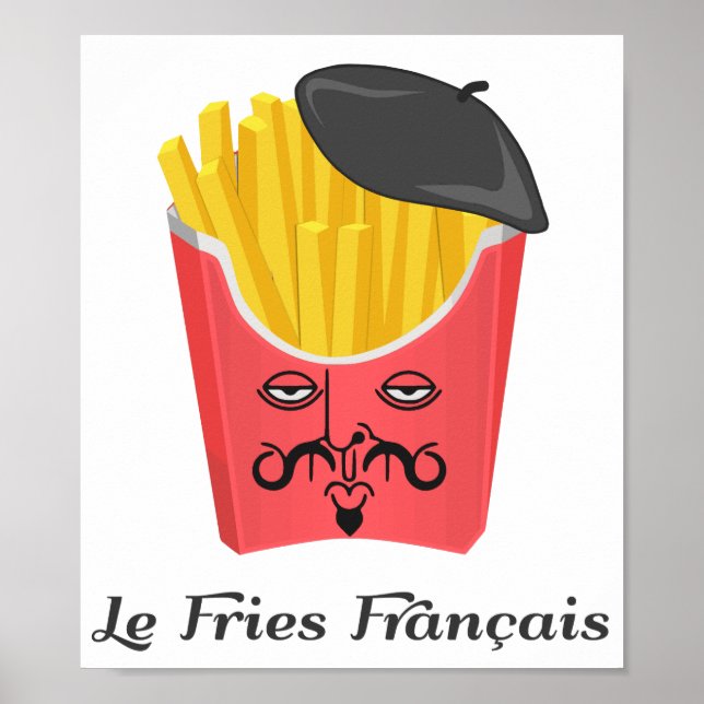 Póster Fries franceses de Francia (Frente)