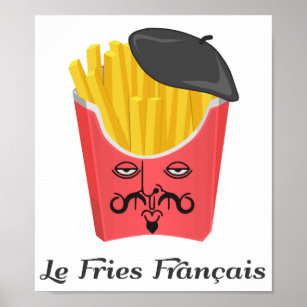 Póster Fries franceses de Francia