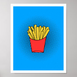 Póster Fries Pop Art Poster