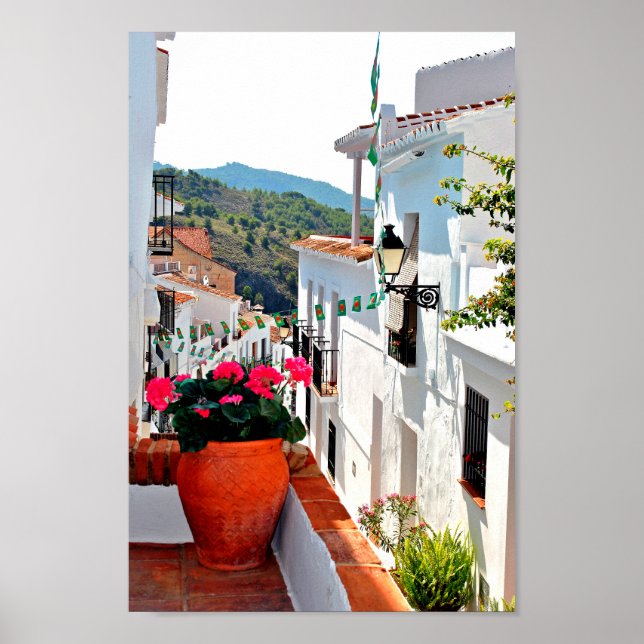 Póster Frigiliana Andalucía Costa Del Sol España (Frente)