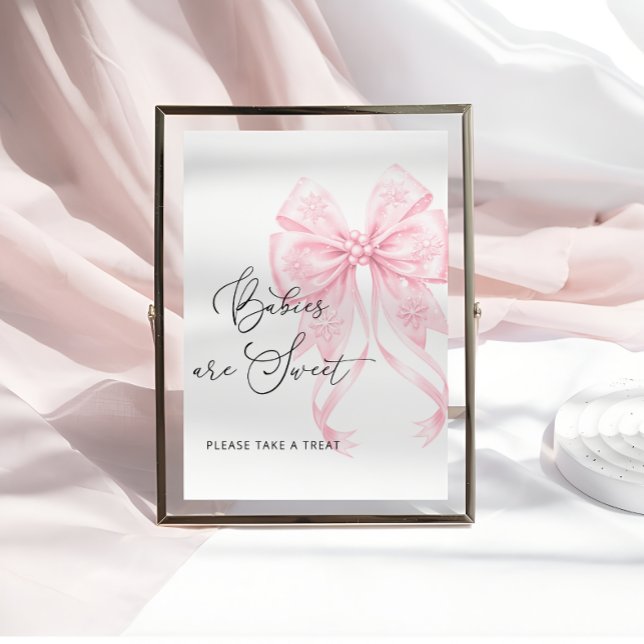 Póster Frío exterior Cinta rosa Los bebés son dulces (Subido por el creador)