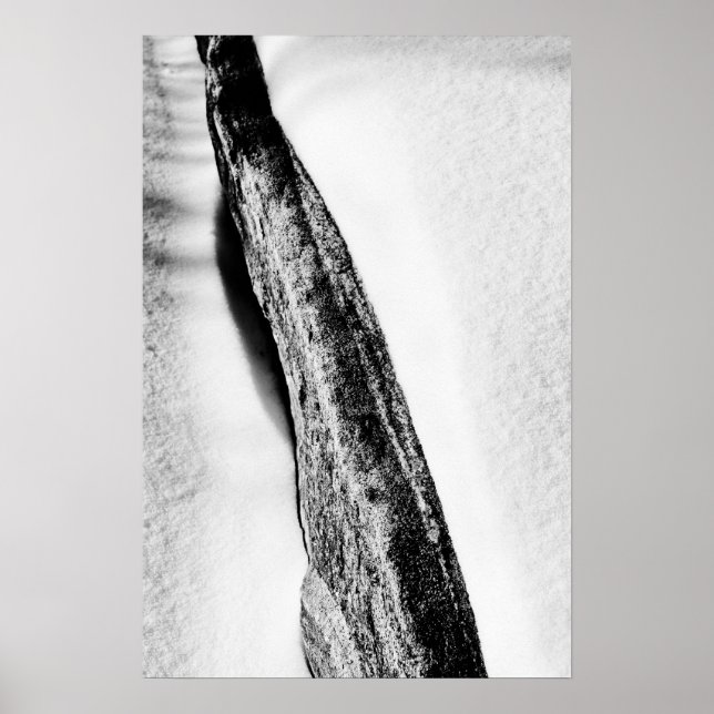 Póster frío largo y duro solitario (Frente)