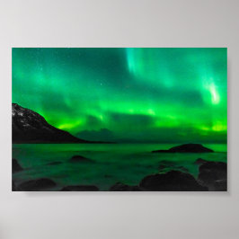 Póster Frío y calor de las luces del norte