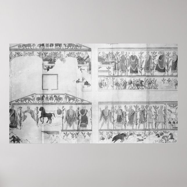 Póster Frisa de la Grotto della Querciola (Frente)