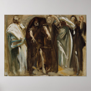 Póster Friso del estudio de los Profetas, Sargent 