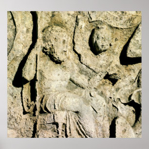 Póster Friso que representa al Rey Priam y la Hecuba