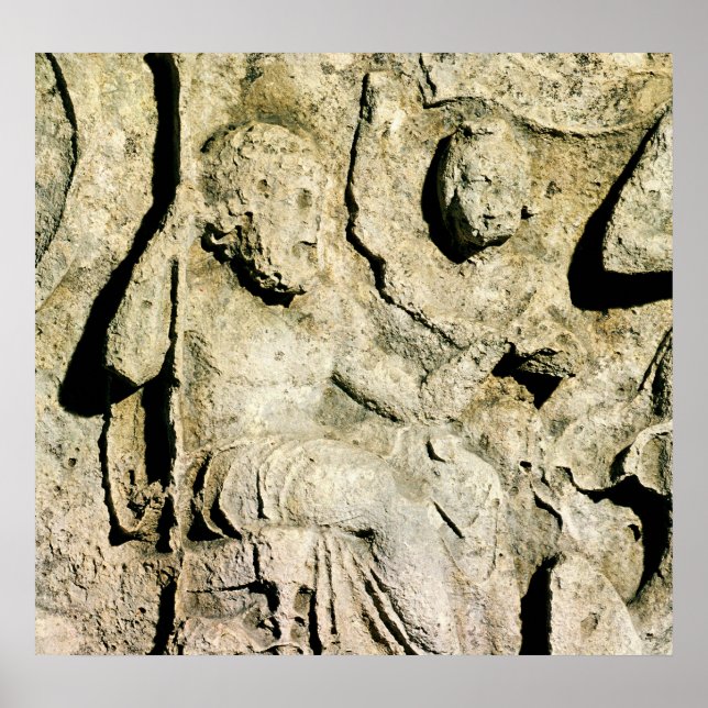 Póster Friso que representa al Rey Priam y la Hecuba (Frente)