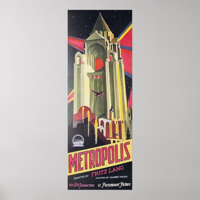 Póster Fritz Lang Metropolis (Frente)