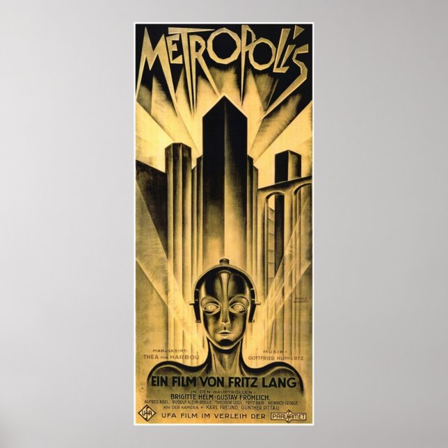 Póster Fritz Lang Metropolis (Frente)