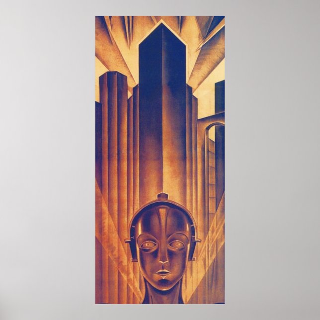 Póster Fritz Lang METROPOLIS 1927 Cine De Ciencia Ficción (Frente)