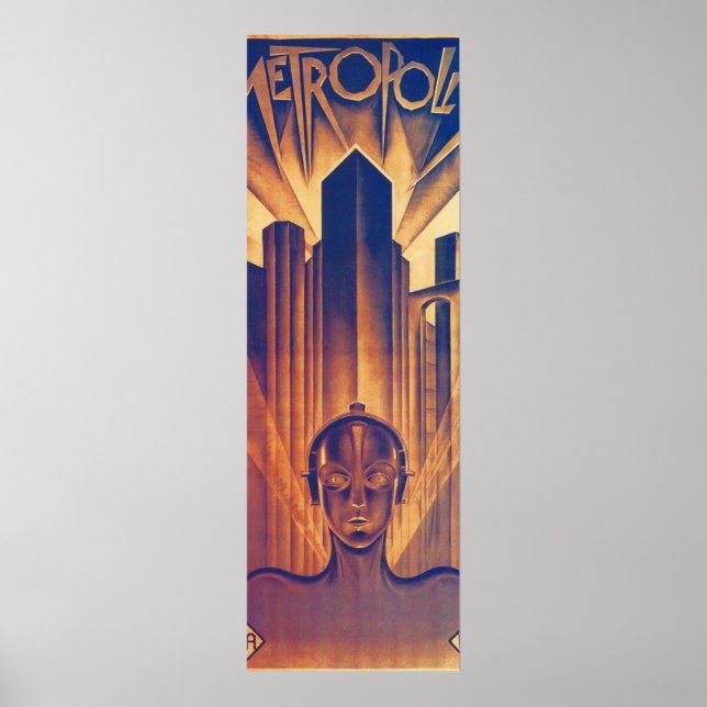 Póster Fritz Lang METROPOLIS 1927 Cine De Ciencia Ficción (Frente)