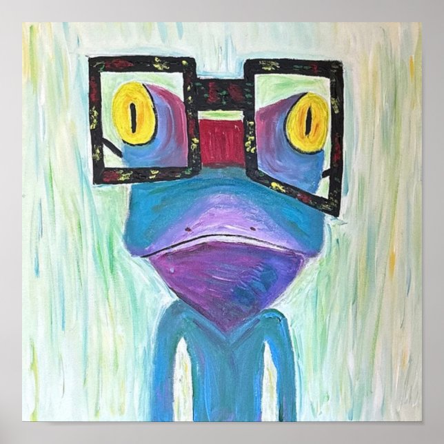 Póster Frog Fine Art PopArt  (Frente)