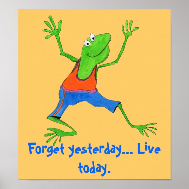 Póster Frog message poster (Frente)