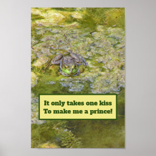 PÓSTER FROG POSTER/SOLO TOMA UN BESO PARA CONVERTIRME EN
