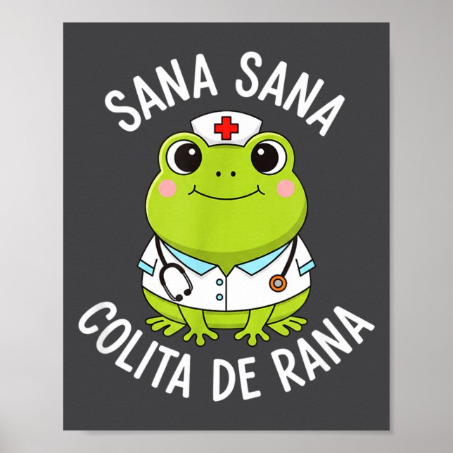 Póster Frog Sana Sana Colita De Rana Frog Mexican Nurse L (Frente)