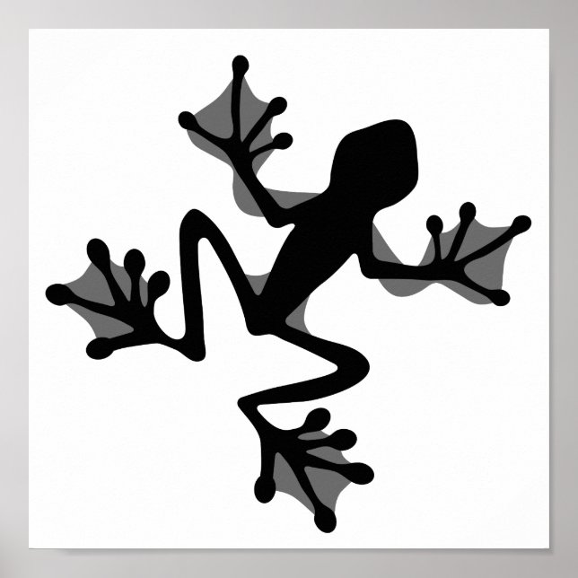 Póster Frog Silhouette (Frente)