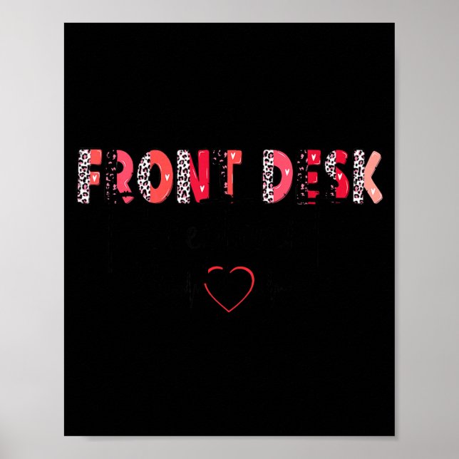 Póster Front Receptionist Desk Valentines Day Hostal Nurs (Frente)