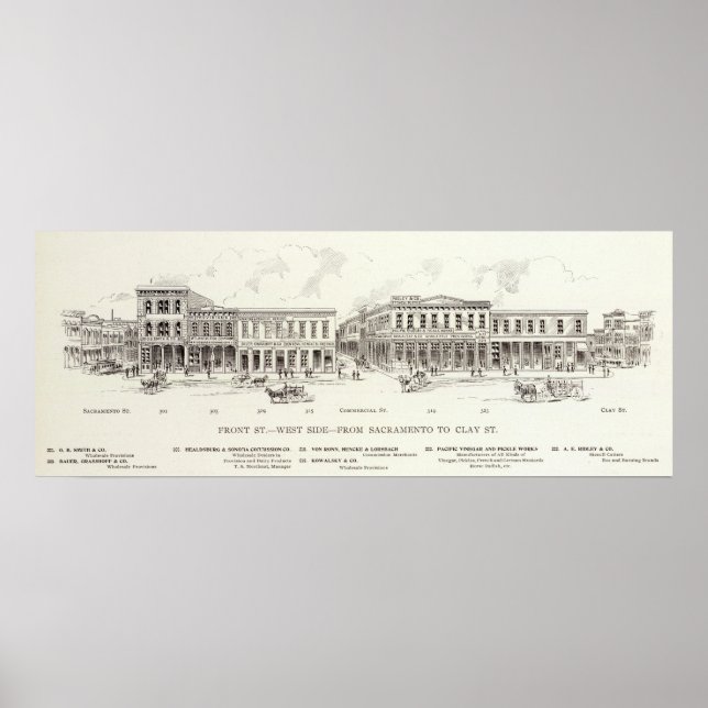 Póster Front West side Sacramento y Clay (Frente)