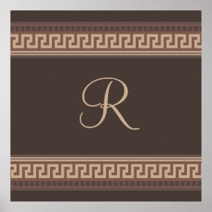 Póster Frontera de clave griega