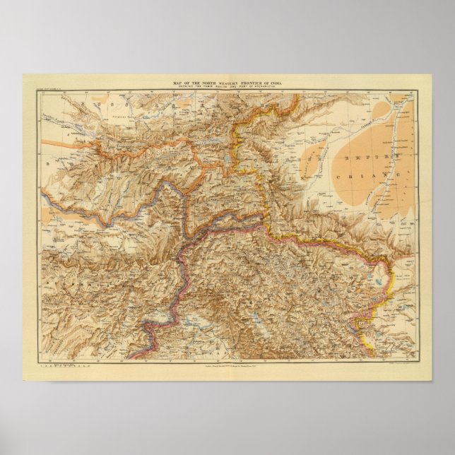 Póster Frontera Noroccidental de la India (Frente)