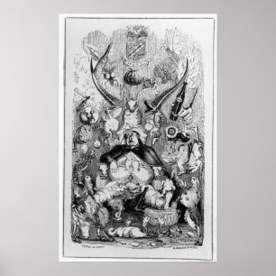 Póster Frontispiece a las 'memorias de un Stomach