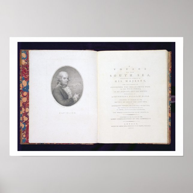 Póster Frontispiece and title page of 'A Voyage to the So (Frente)