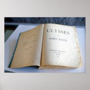 Póster Frontispiece de "Ulises" por James Joyce