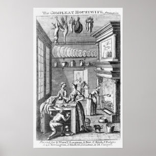 Póster Frontispiece of 'The Compleat Housewife'