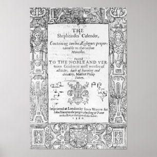 Póster Frontispiece of 'The Shepeards Calender'
