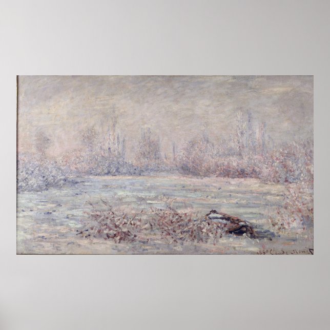 Póster Frost near Vetheuil, 1880 (Frente)