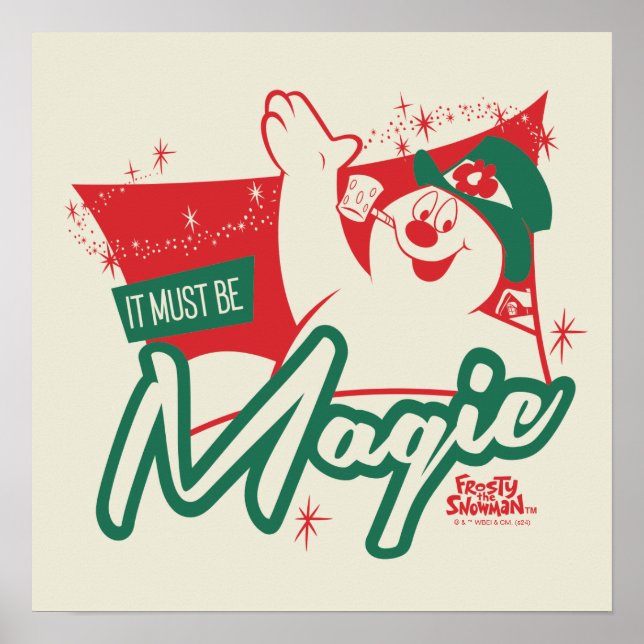 Póster Frosty el muñeco de nieve - Debe ser magia (Frente)
