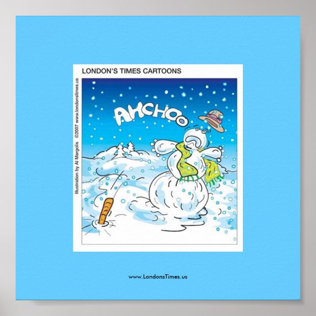 Póster Frosty Lucha Contra El Poster De Navidades Diverti (Frente)