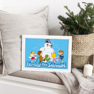 Póster Frosty the Snowman™   Jugar con escarcha y niños