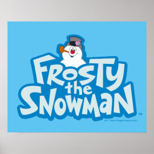 Póster Frosty the Snowman™   Logotipo apilado congelado