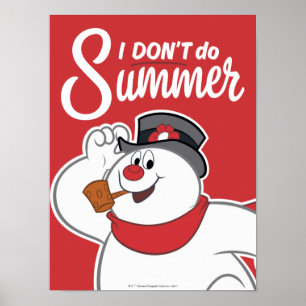 Póster Frosty the Snowman™   No hago verano