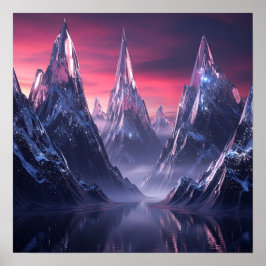 Póster Frozen Peaks of the Twilight Realm