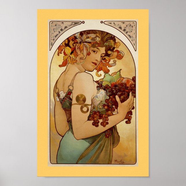 Póster Fruit - Autumn c1897 (Frente)