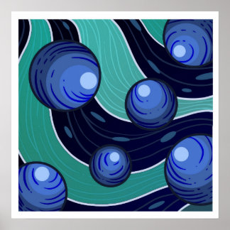 Póster Fruit Blueberry