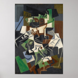 Póster Fruit Bowl, Pipe and Journal, 1917