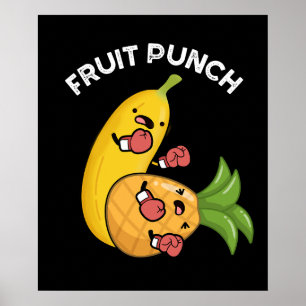 Póster Fruit Punch Funny Bebe Pun Dark BG