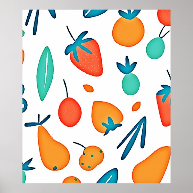 Póster Fruit Whimsy: Modelo de juego (Frente)
