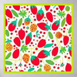 Póster Fruitosa Paleta Vivid Pattern