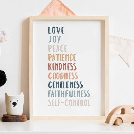 Póster Fruta acuática boho del poster espiritual