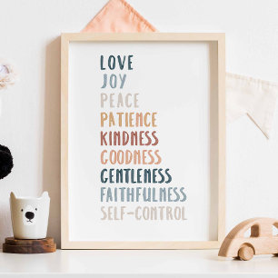 Póster Fruta acuática boho del poster espiritual